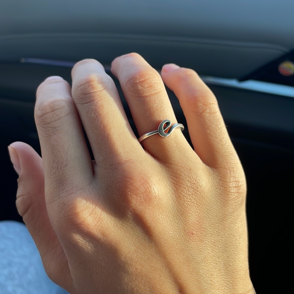 James Avery Script Initial Ring (E) - image 3